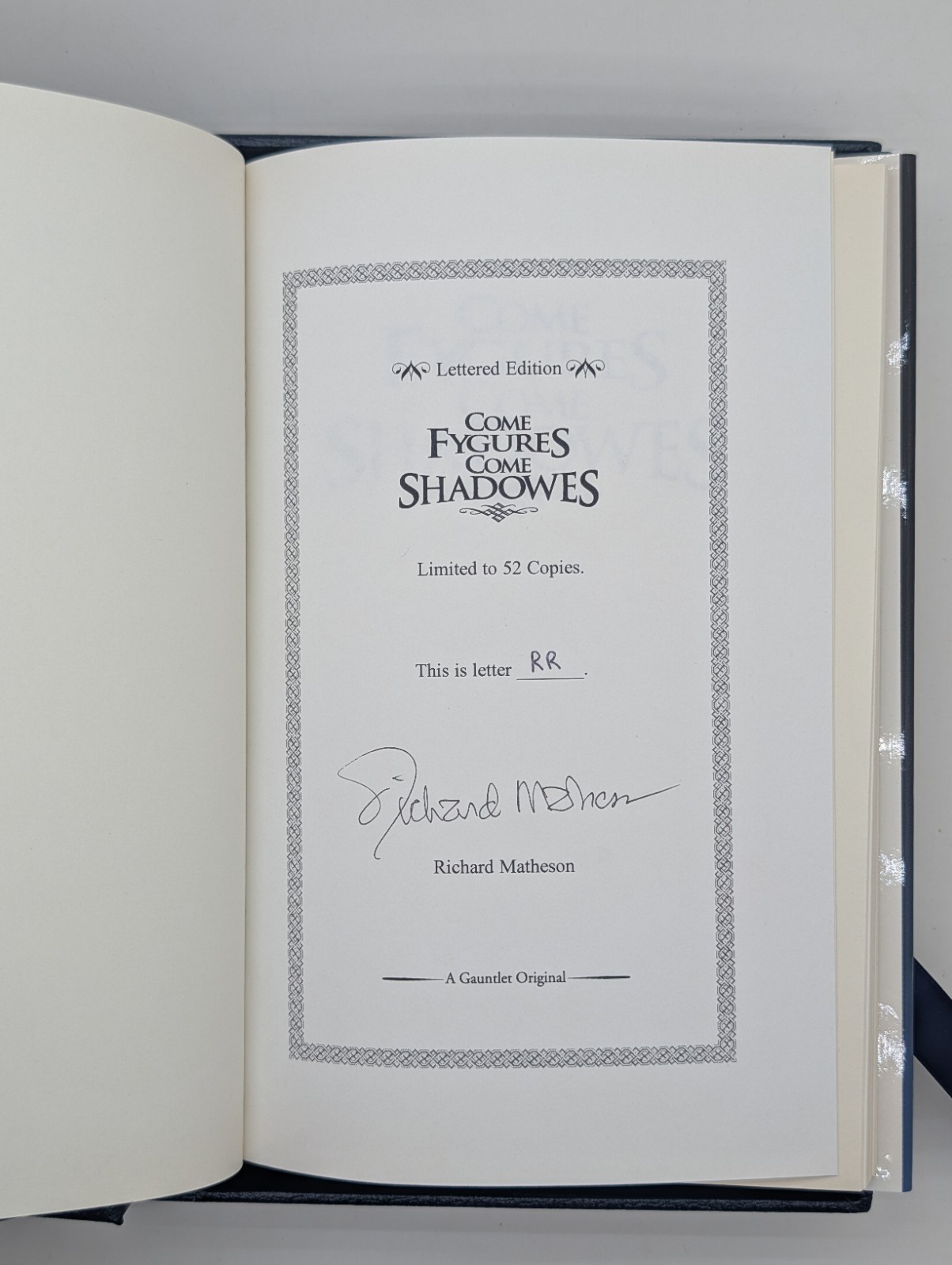 Signed Richard Matheson Gauntlet Press Lettered Edition 7pc Collection