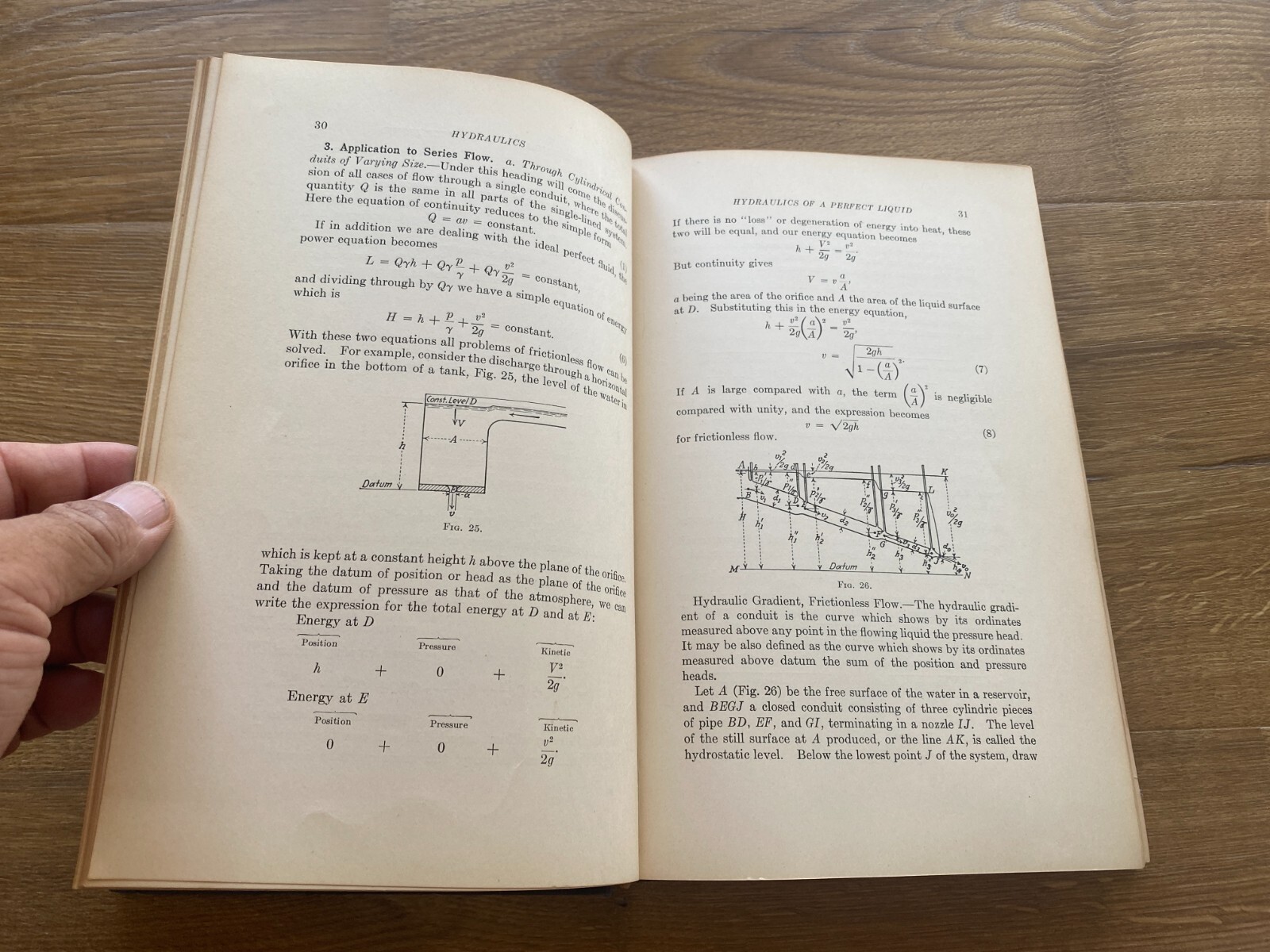 Hydraulics by Joseph N. Le Conte First Edition Second Impression HC Book 1926