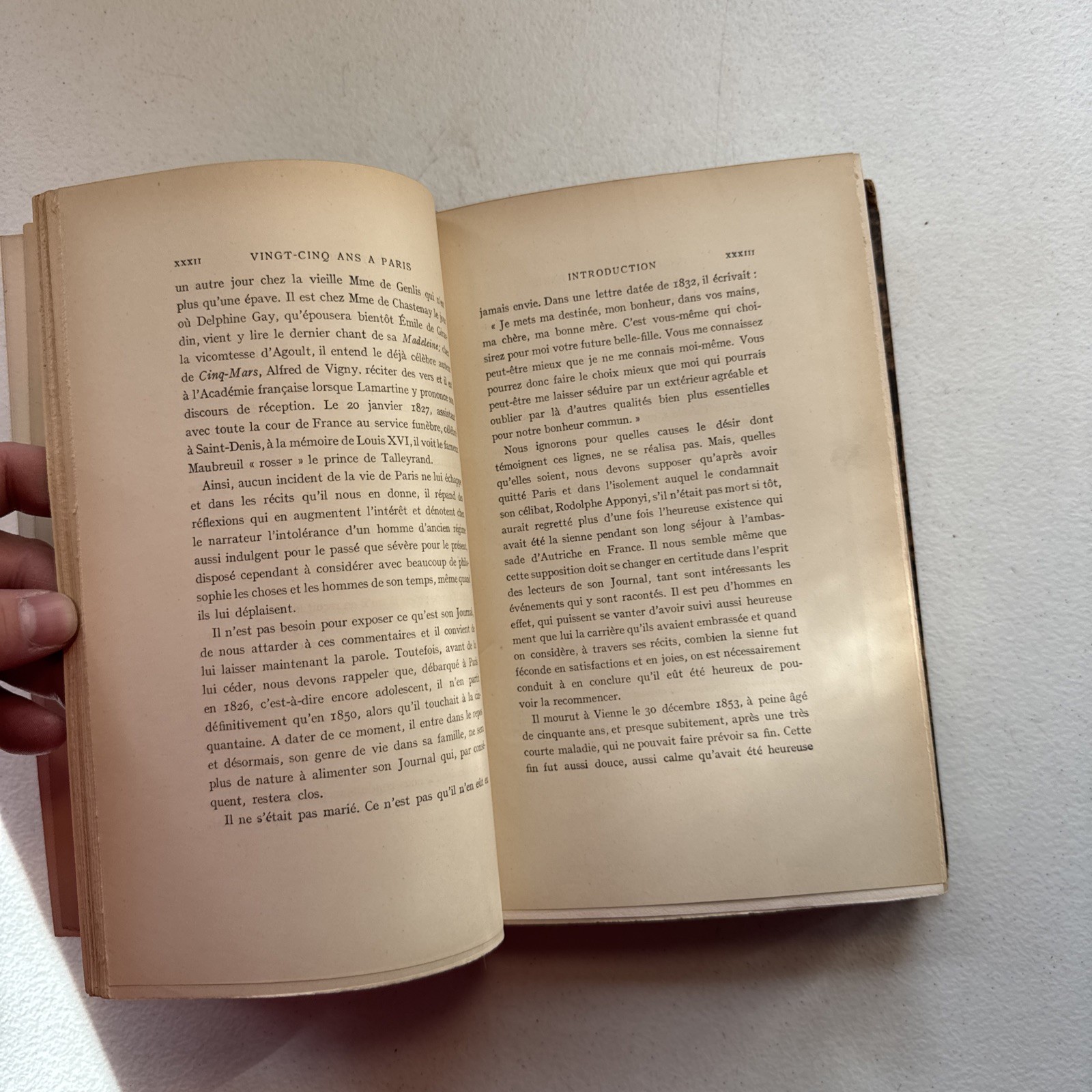 Journal Du Comte Rodolphe Apponyi (1826-1830) 1913 Antique Hardcover Book