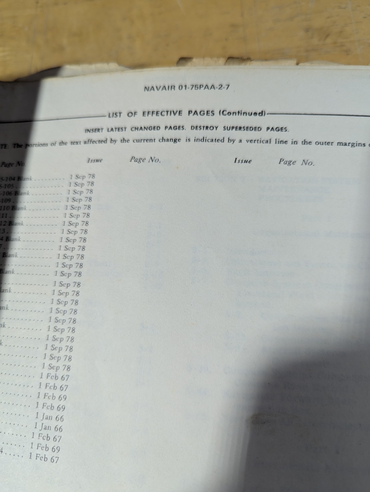 POOR CONDITION Boeing 707 Intercontinental & NAVAIR 01-755PAA-2-7 Parts Catalog