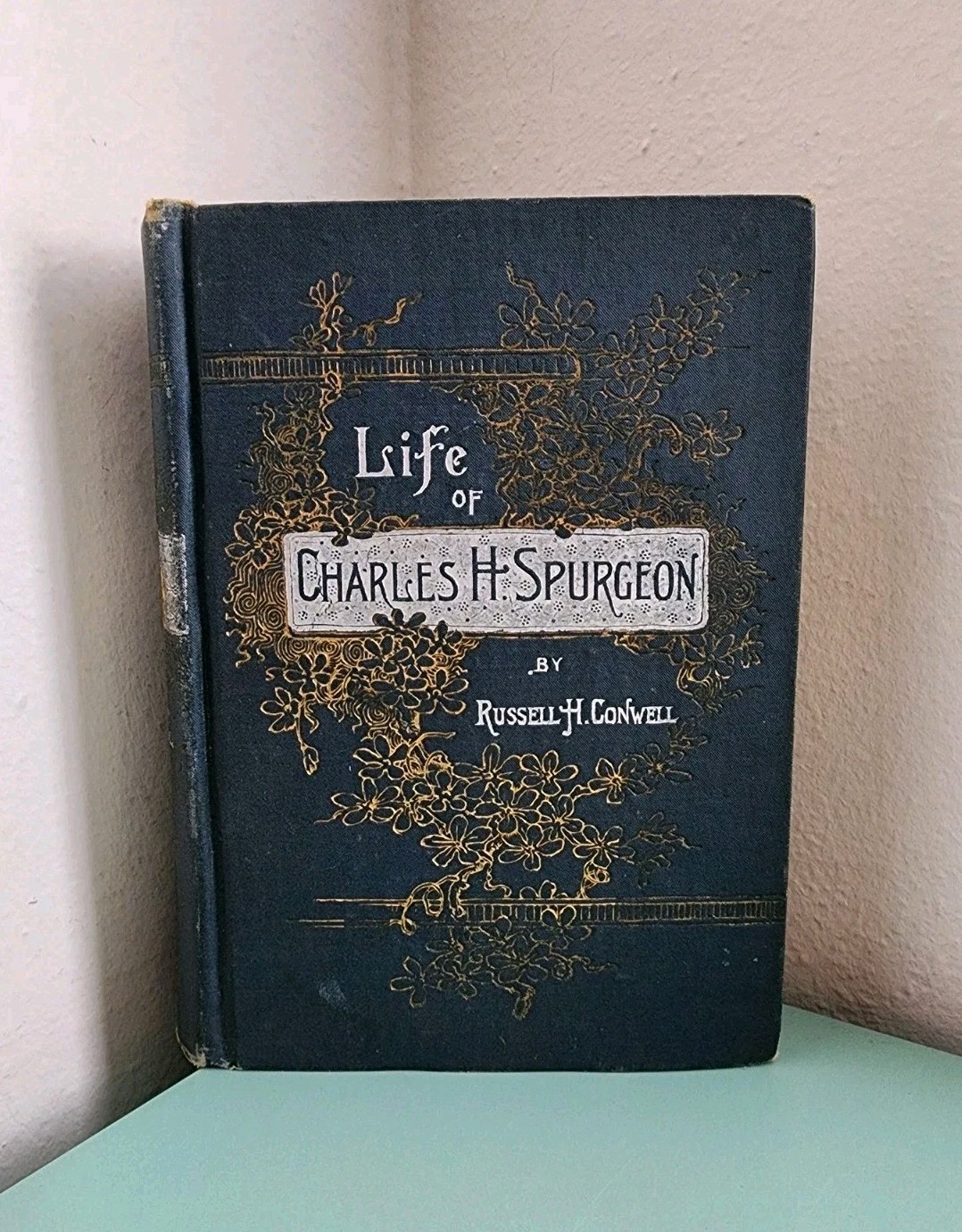 1892 Life of Charles Spurgeon Russell Conwell 1st Edition Antiquarian HC Damaged