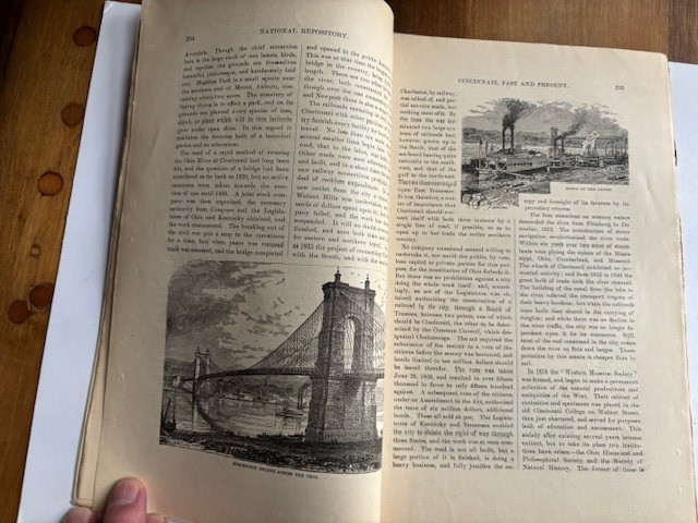 CINCINNATI PAST & PRESENT. Long article in Sept. 1879 NATIONAL REPOSITORY MAG