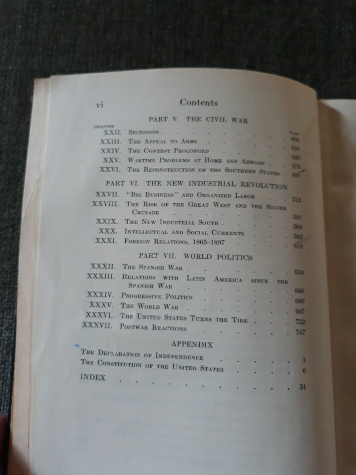 Vintage History Of The American People, Latane, 1937 HC, Xlib, Fair, Usable