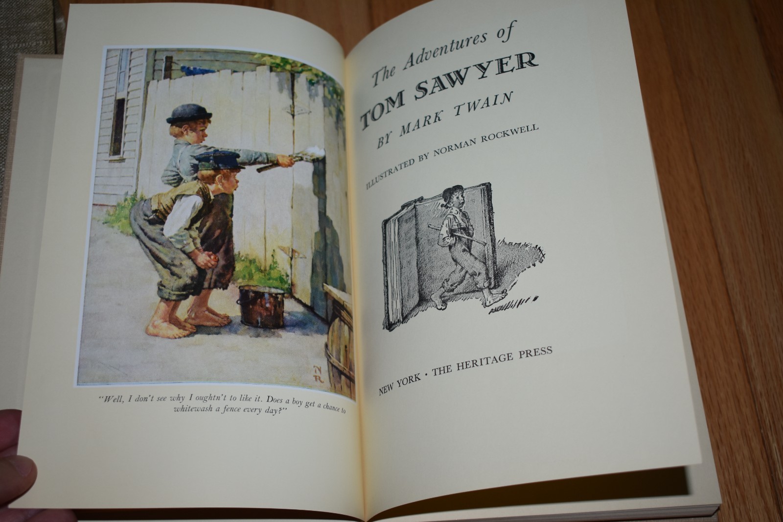 ADVENTURES OF TOM SAWYER Mark Twain Illustrated by NORMAN ROCKWELL Heritage