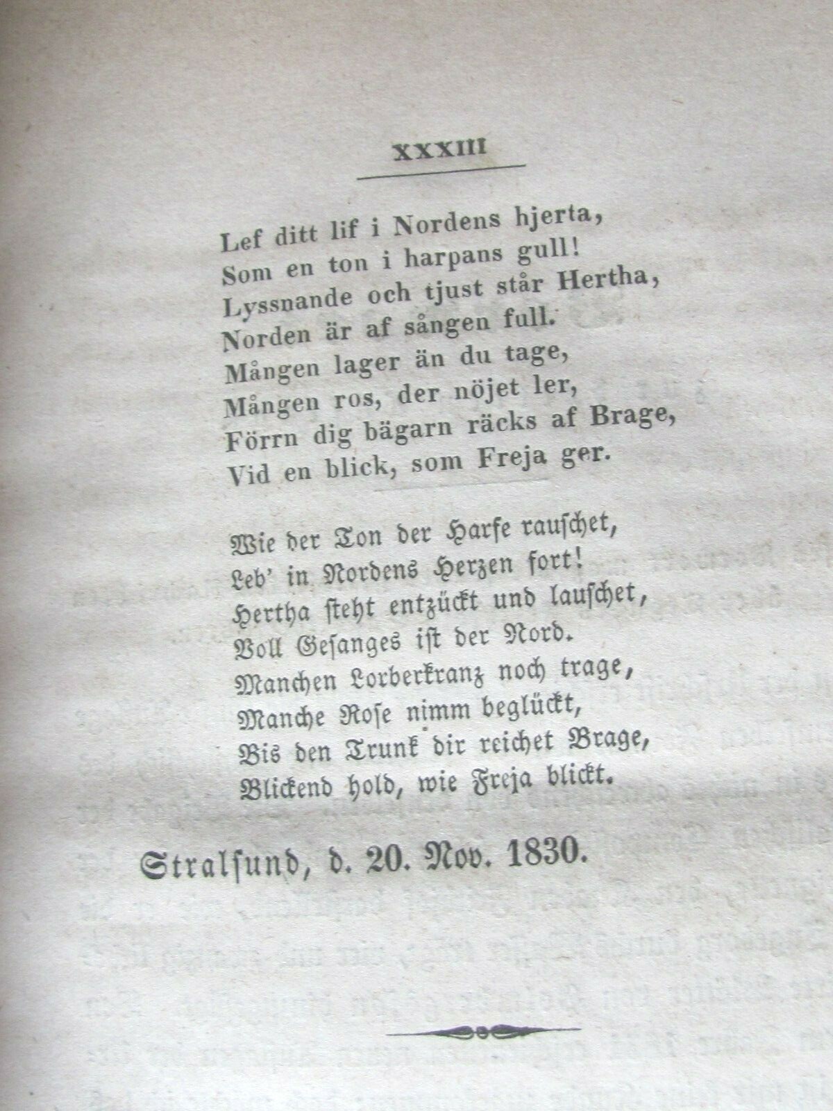 1840 Book Frithiof’s Saga Esaias Tegner Northern Mythology , German Text Mohnike