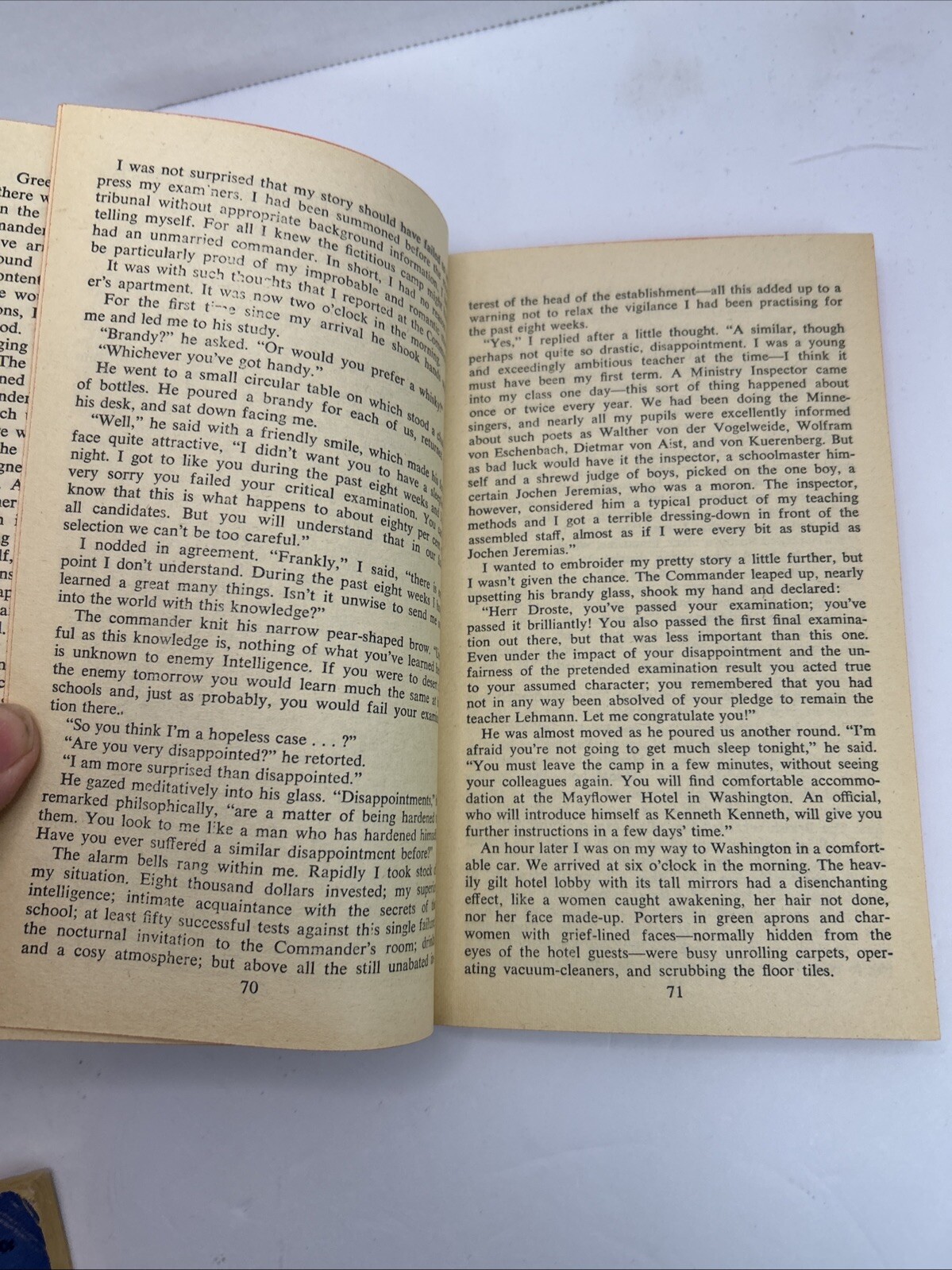 Vtg 1959 THE DEVIL’S AGENT by Hans Habe 1st Crest Book Print Paperback