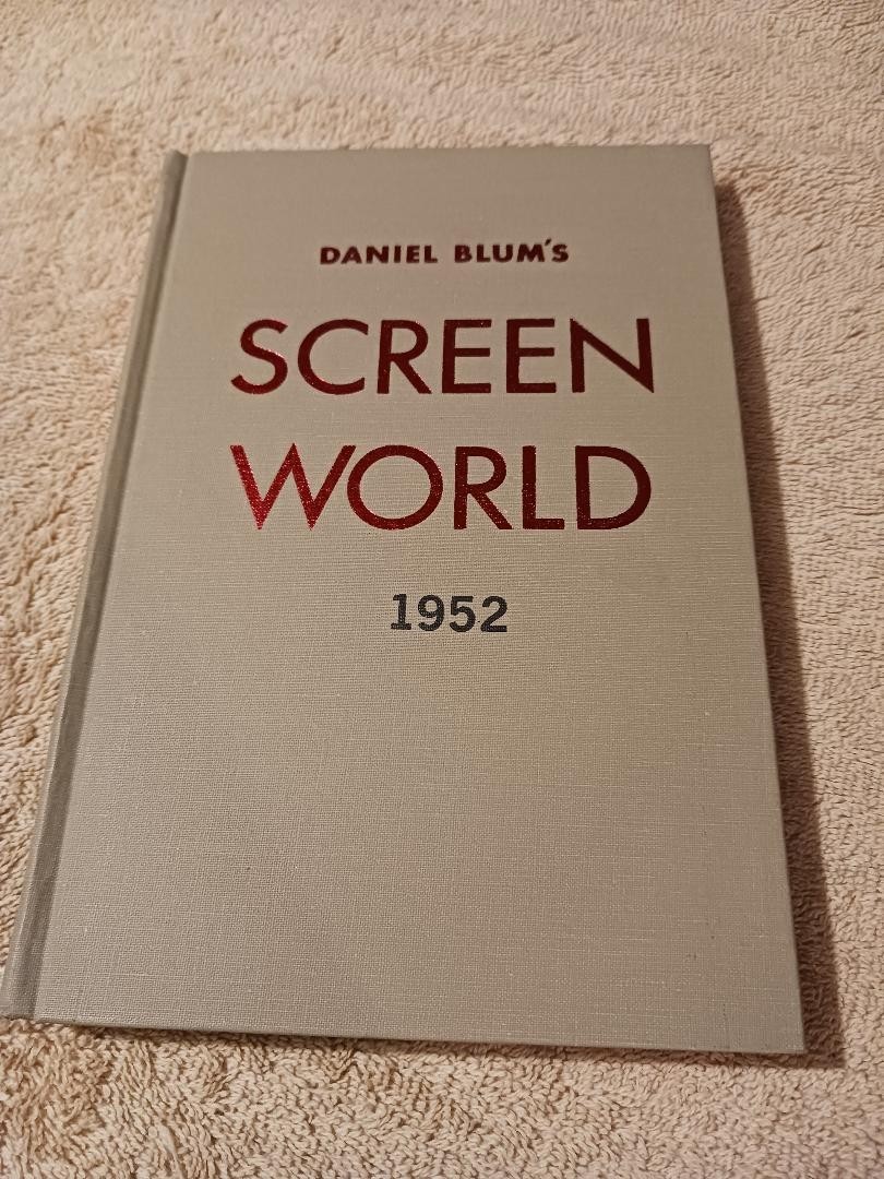 Daniel blum’s Screen world 1952 (1969 reprint) Film Movie Cinema History