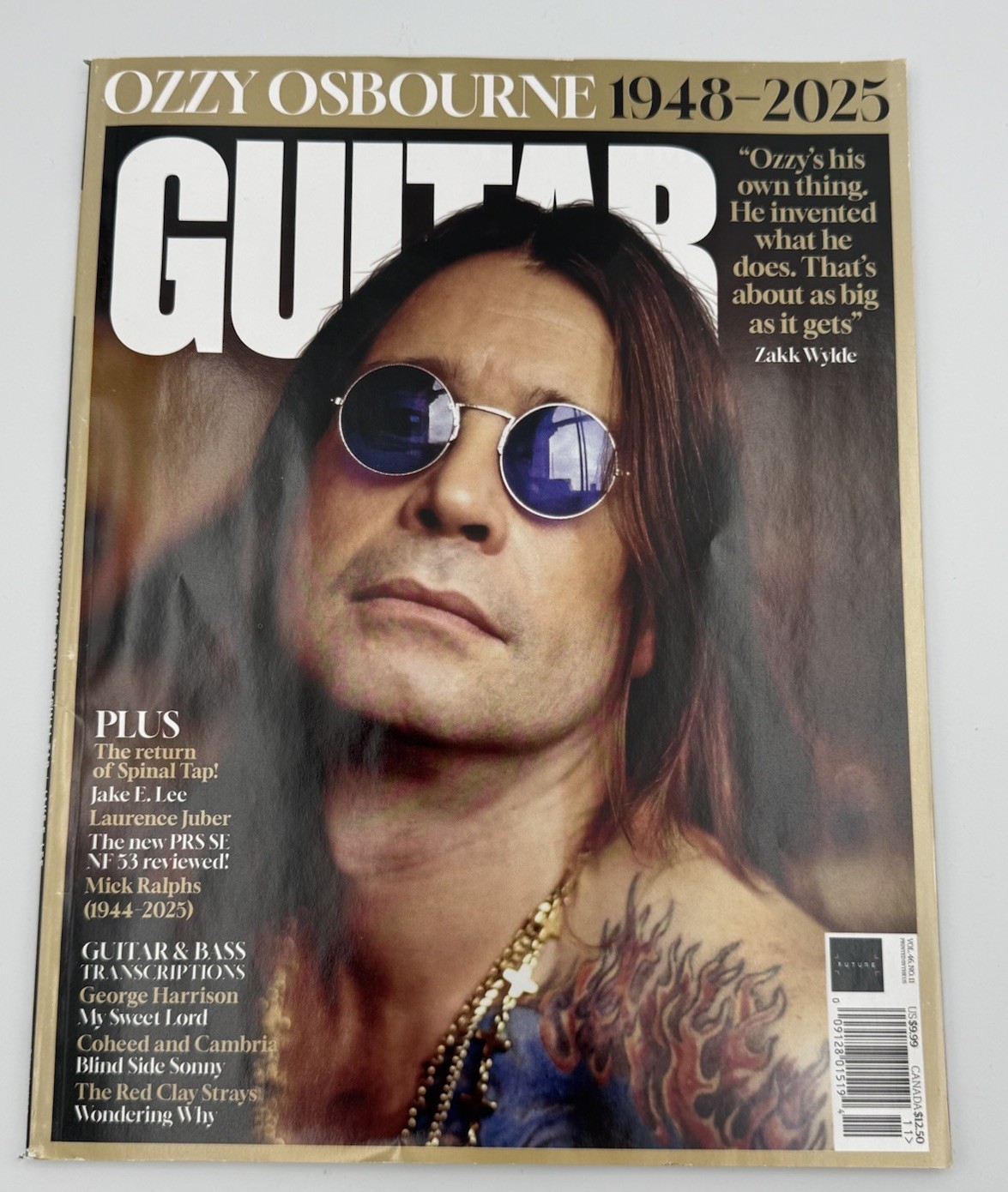 Guitar World Nov 2025 Ozzy Osbourne Tribute Issue 1948-2025