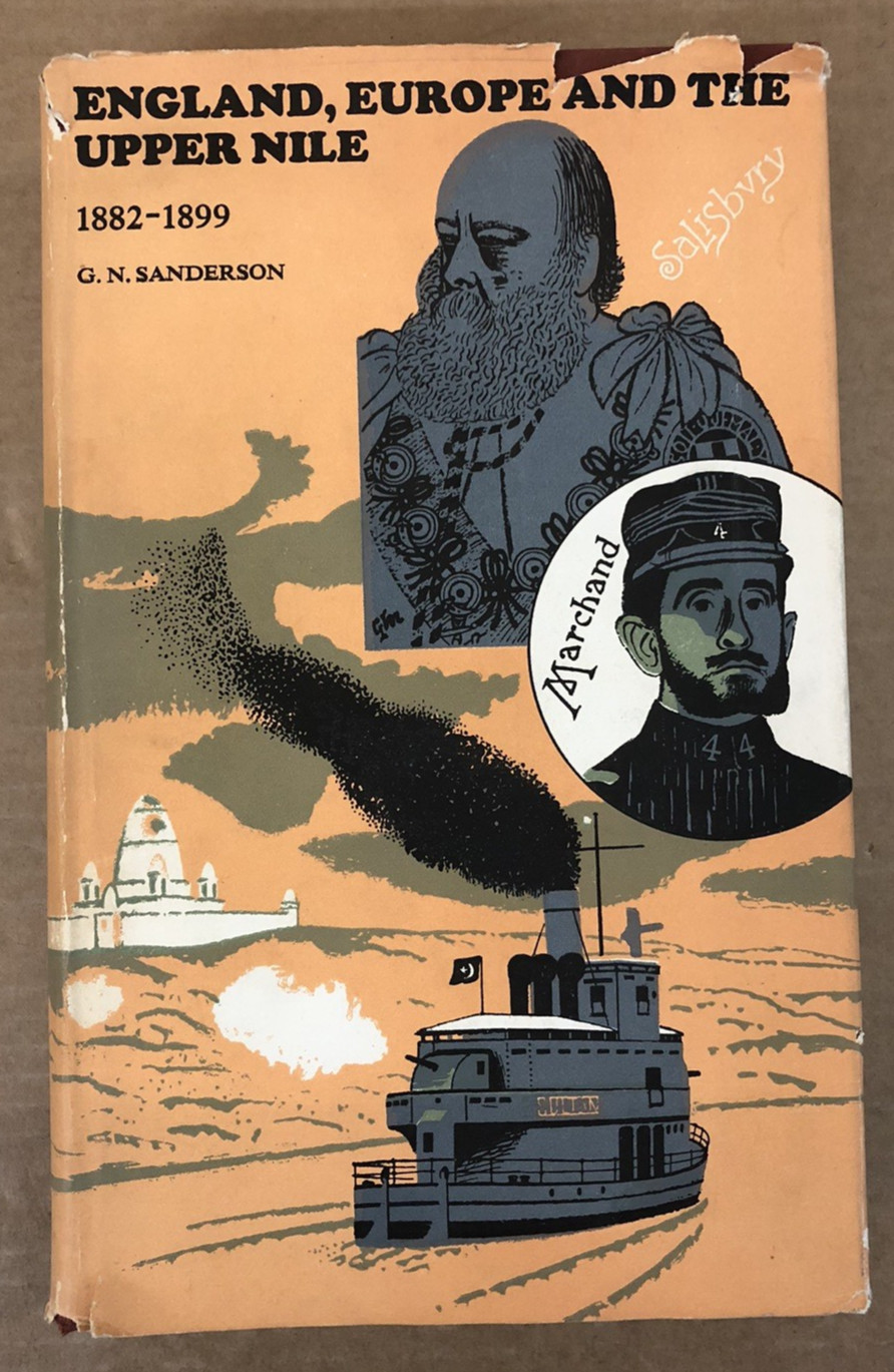England, Europe & The Upper Nile – GN Sanderson – Vintage Hardback /Jacket -1965