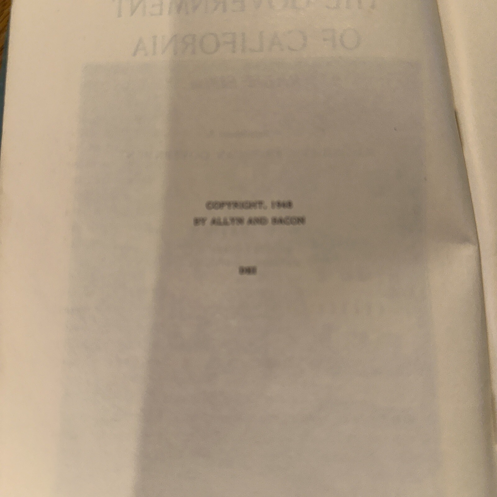 The Government Of California 1948 Revised Edition Magruders American Government