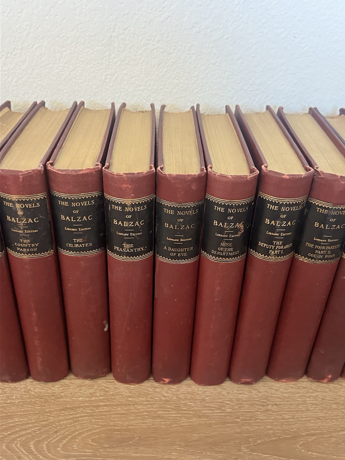 14 H. De Balzac Novels published in the late 1890s The Comedie Humaine VINTAGE