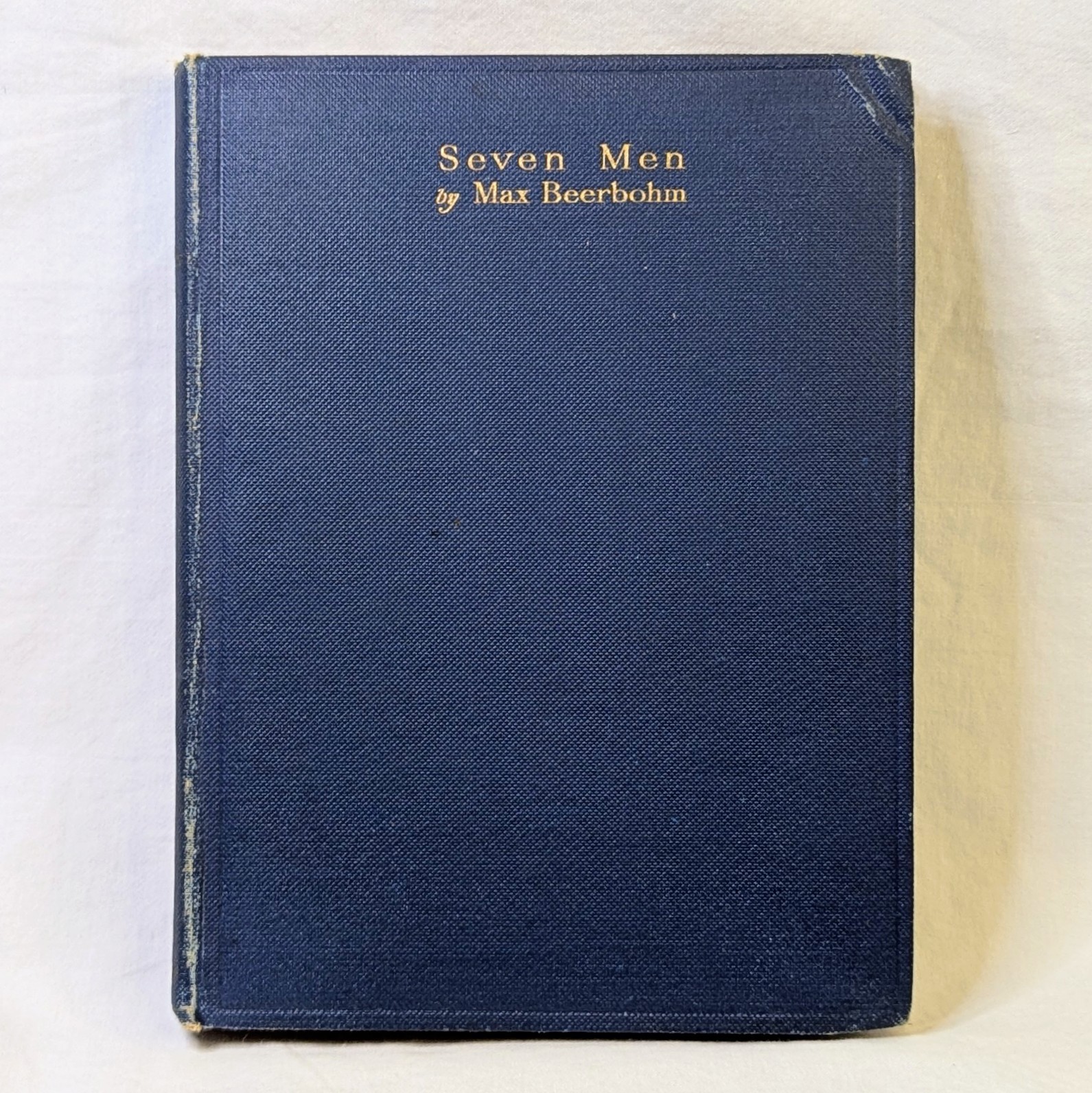 1920 Seven Men by Max Beerbohm Heinemann London – Early Edition Blue Cloth HC
