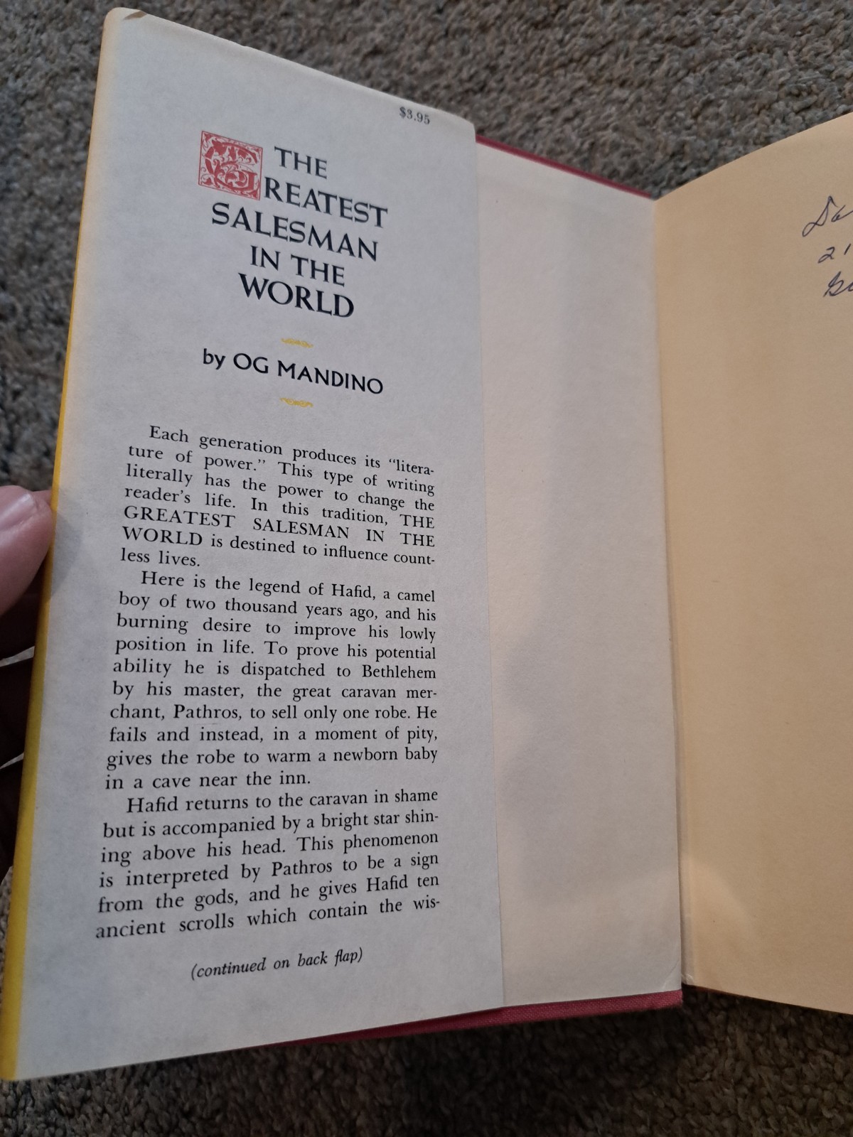The Greatest Salesman in the World Og Mandino 1968