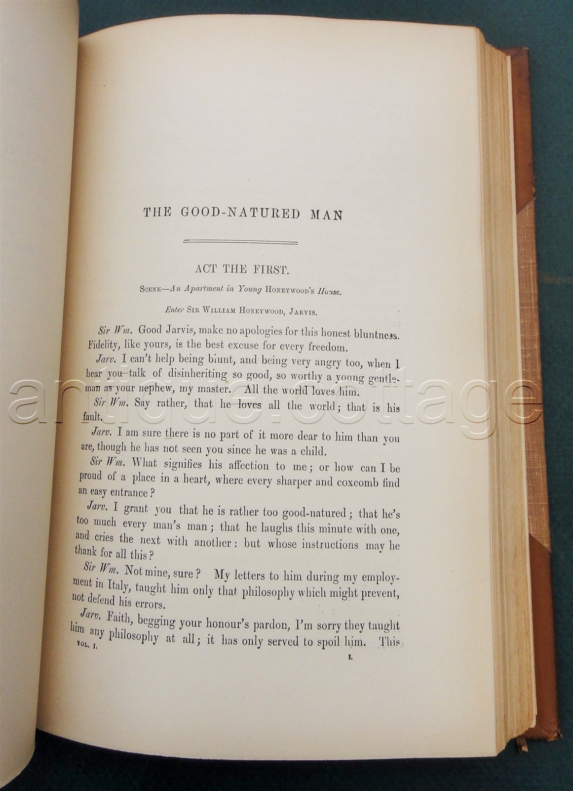 1878 antique WORKS of OLIVER GOLDSMITH vols 1 & 2