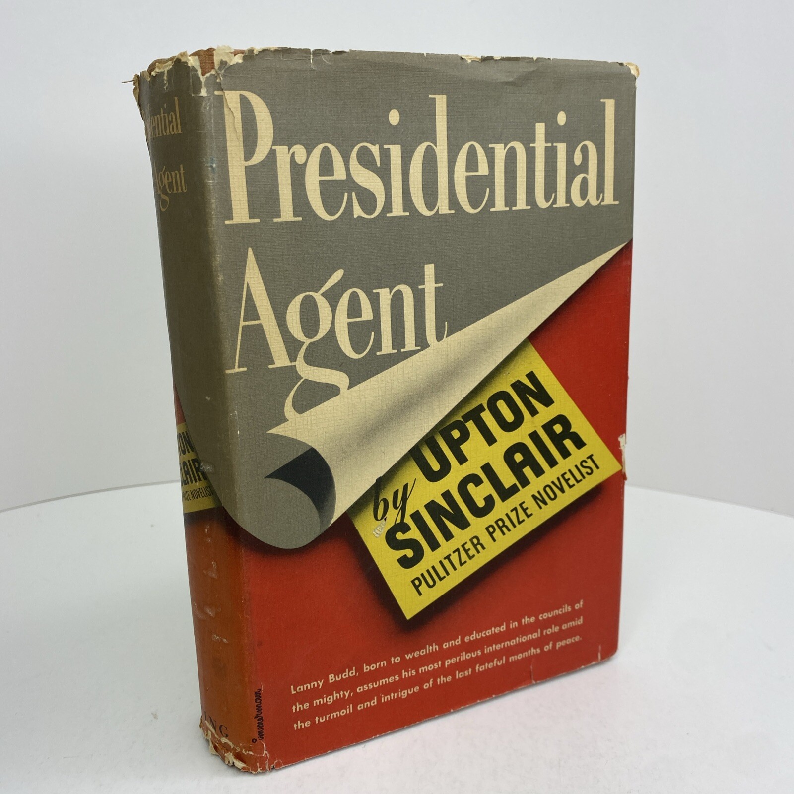 Upton Sinclair Presidential Agent 1st 1944 Viking Press Hardcover Dust Jacket