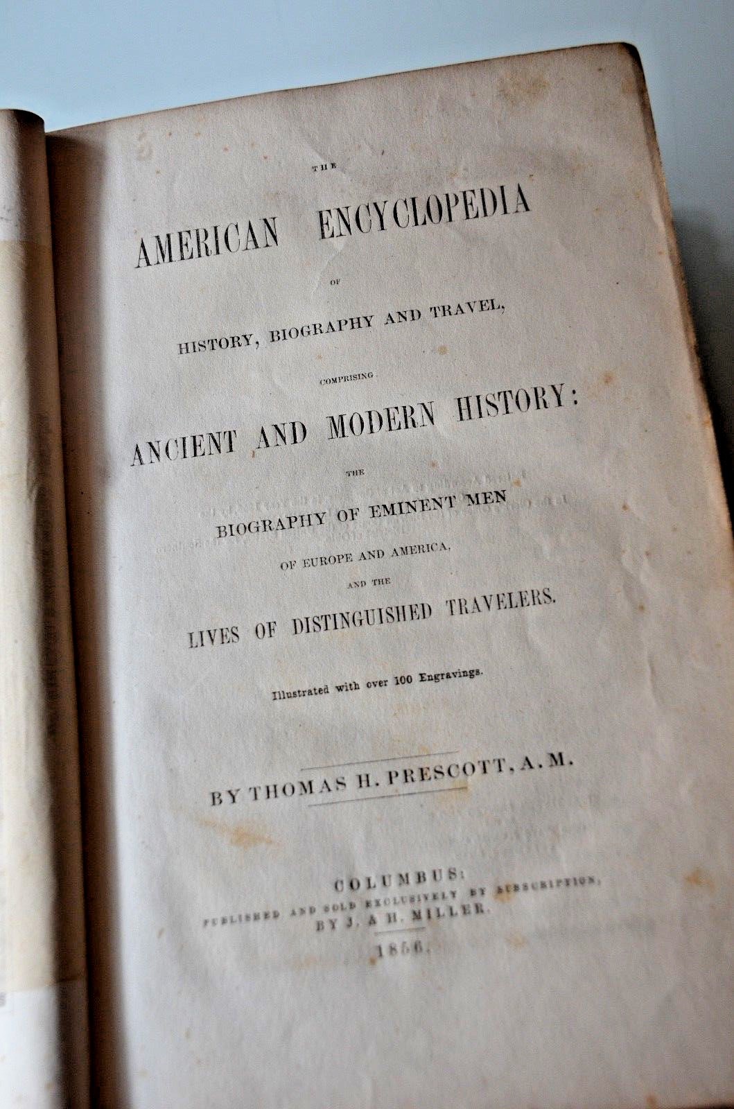 THE AMERICAN ENCYCLOPEDIA OF HISTORY, BIOGRAPHY AND TRAVEL,CONFESSION … 1856