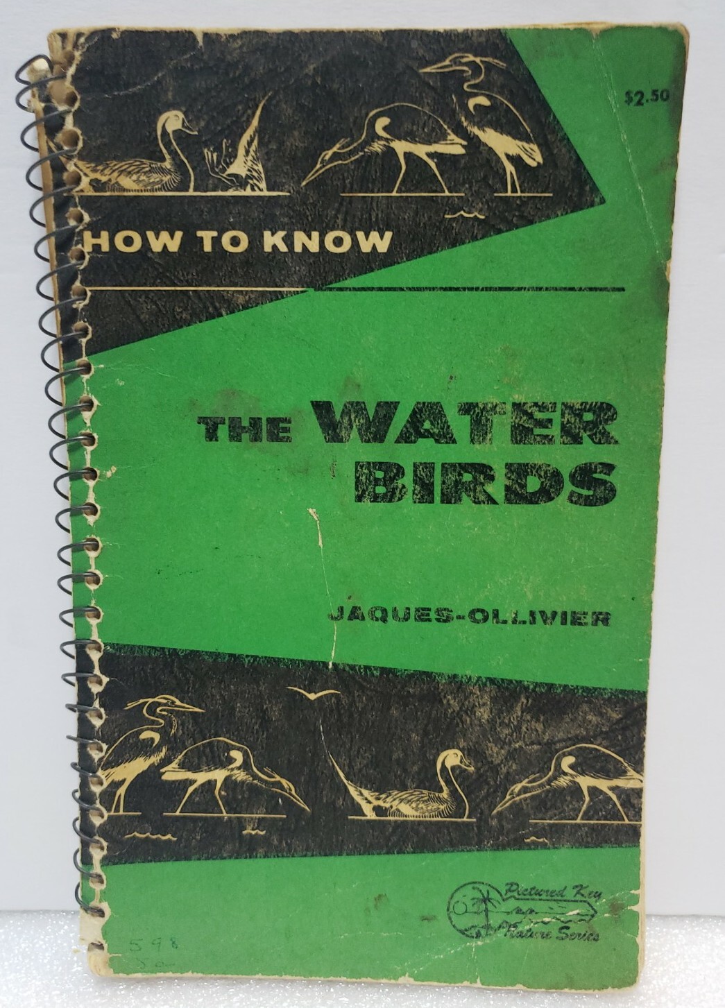How to Know the Water Birds by Jaques & Olivier 1960 Spiral Binding Acceptable