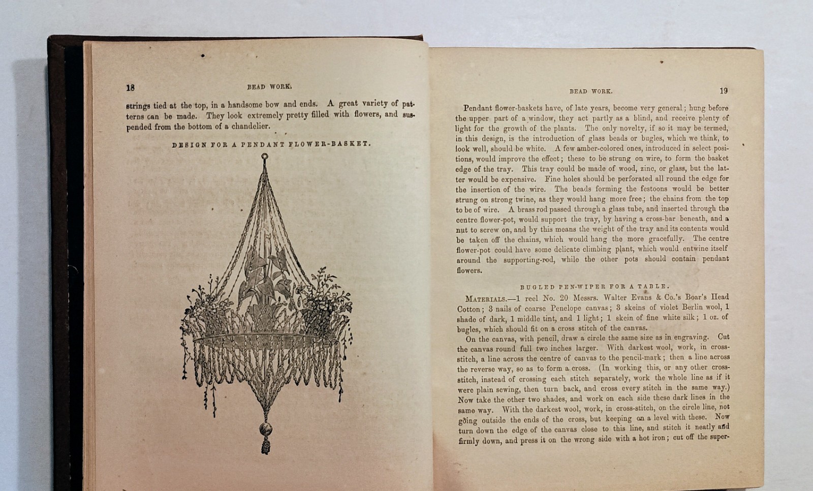 1859 The Ladies Hand Book of Fancy & Ornamental Work, Illust, Knitting Quilting
