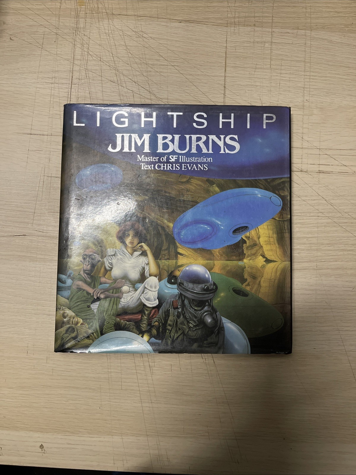 Lightship: Jim Burns Master Of SF Illustration- Chris Evans 1985 1st Paper Tiger