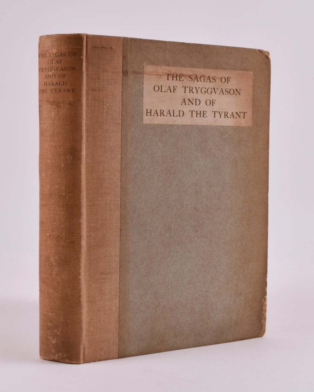Sagas of Olaf Tryggvason and of Harald the Tyrant. Chiswick press. 1911.
