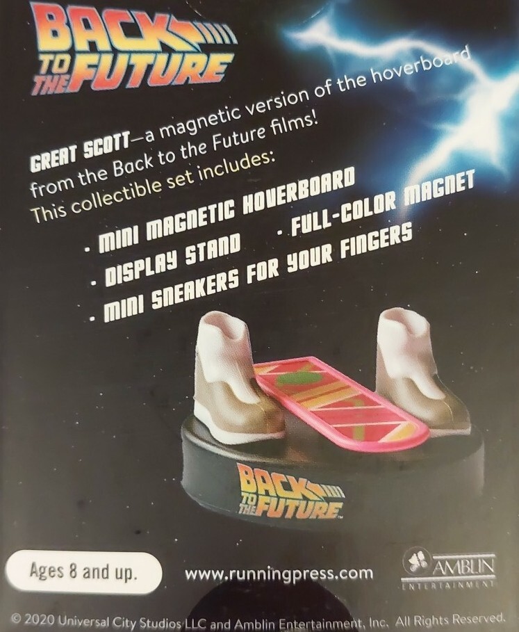 BACK TO THE FUTURE – Mini Magnetic Hoverboard & Sneakers – RP Running Press NEW