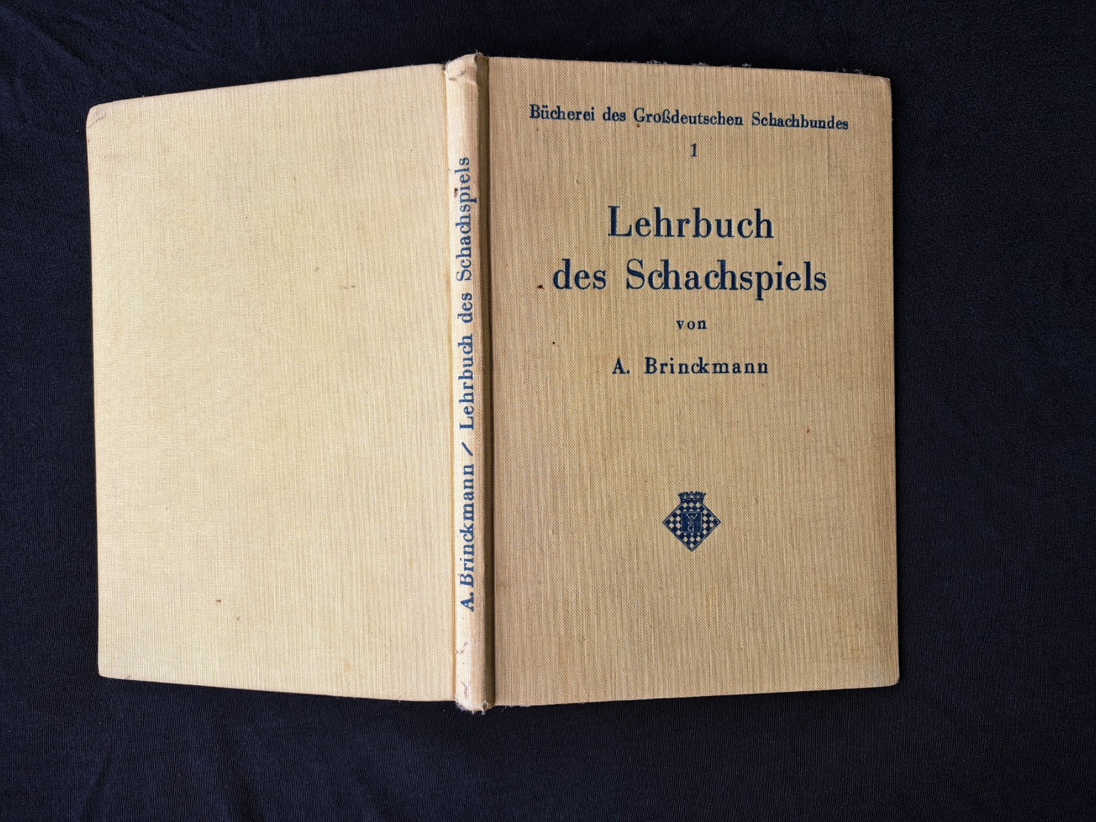 Brinckmann: textbook of chess, original 1936, Grossdeutscher Schachbund