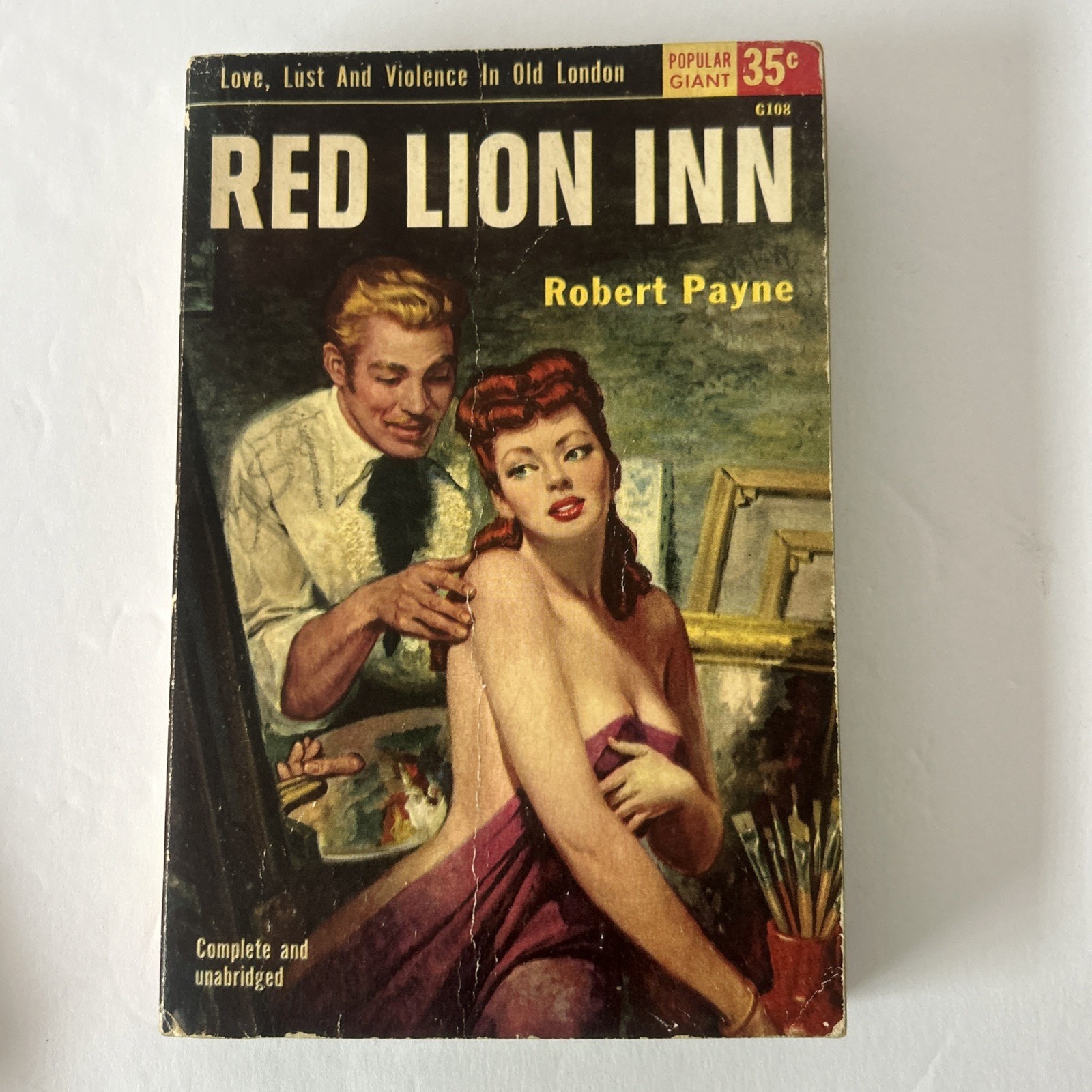 Vintage Paperback Red Lion Inn by Robert Payne 1952 Popular Giant Book Romance