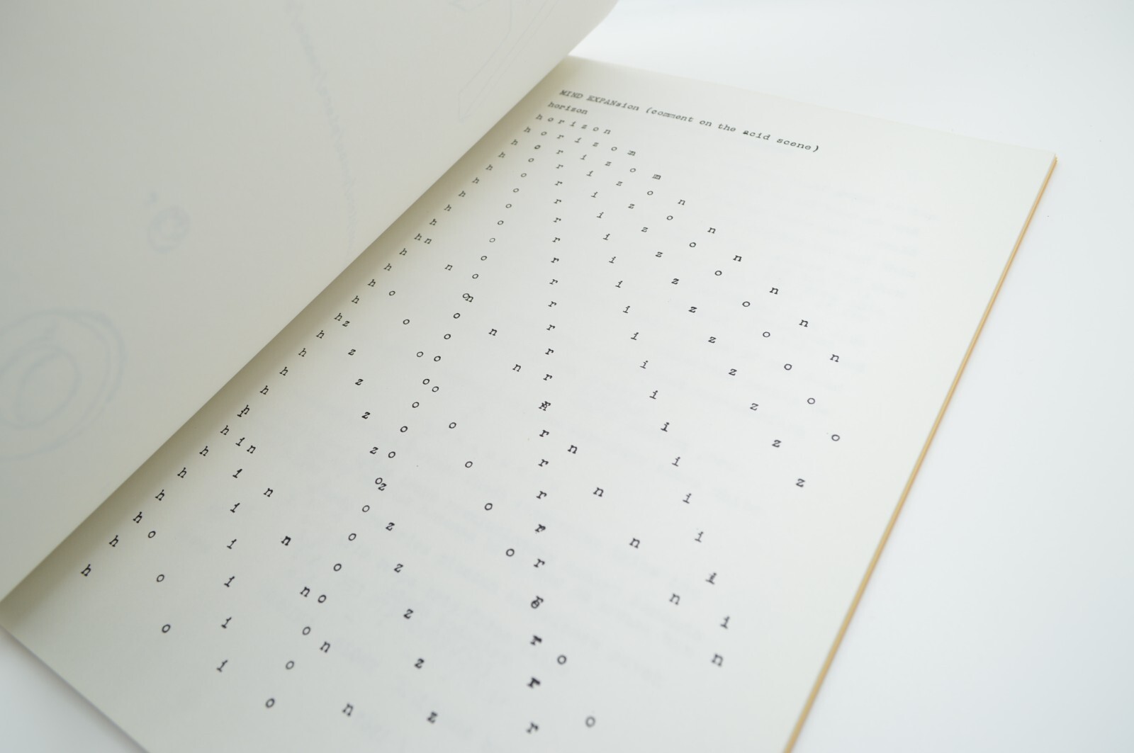 (More) Random Sightings, d. a. levy, 1999, Limited Ed. of 65, Concrete Poetry