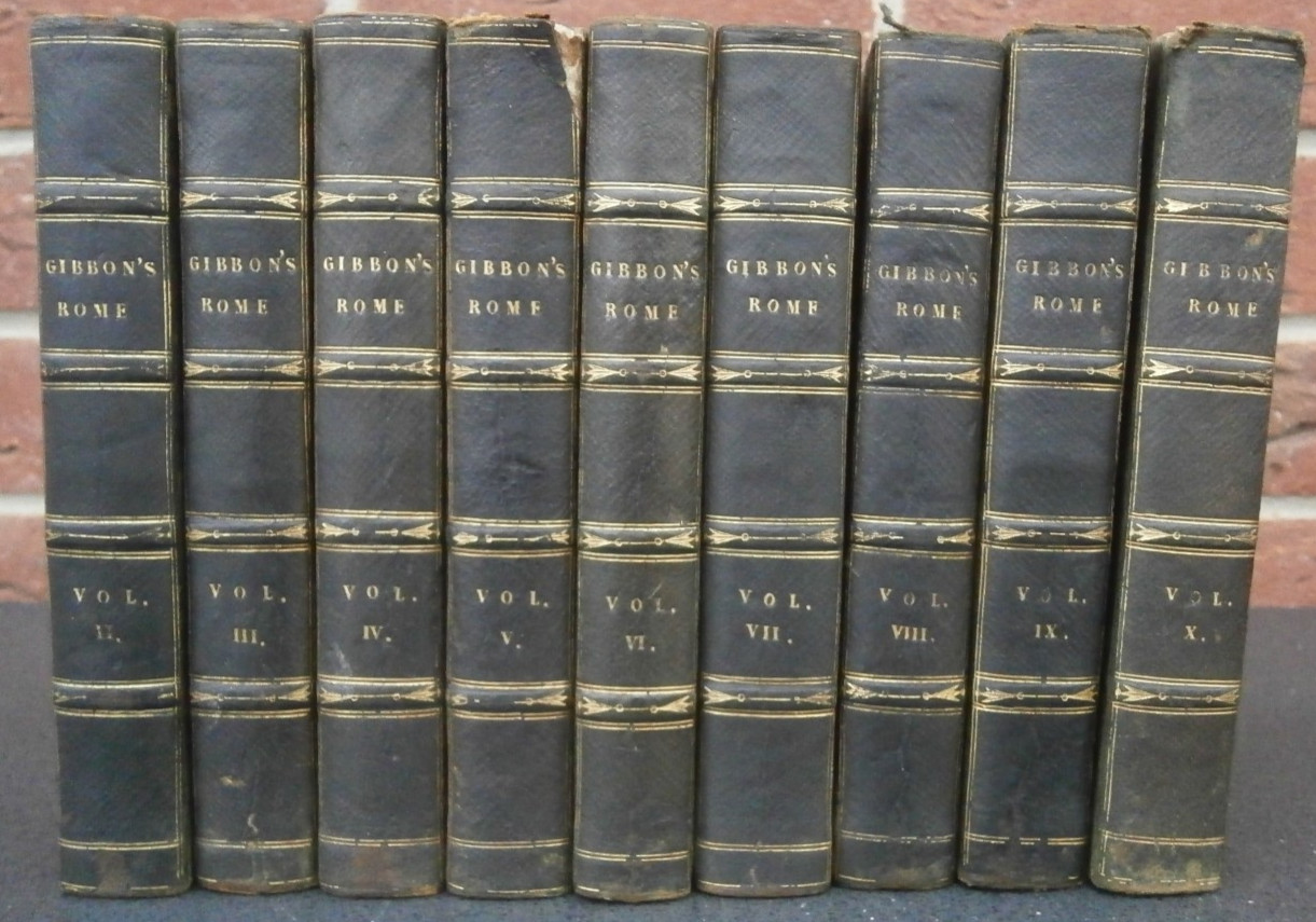 History of the Decline & Fall of the Roman Empire Edward Gibbon 9 Vols 1827
