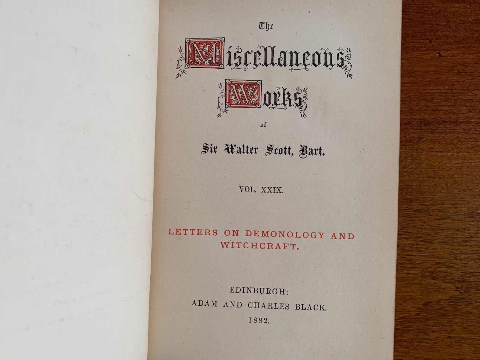 Letters on Demonology and Witchcraft by Sir Walter Scott 1882 Occult