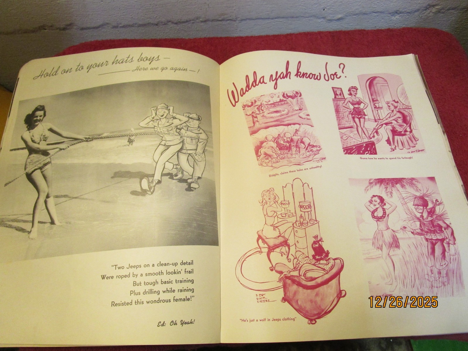 Vintage 1940’s Basic Service Training Army Air Forces Miami Beach Florida Book