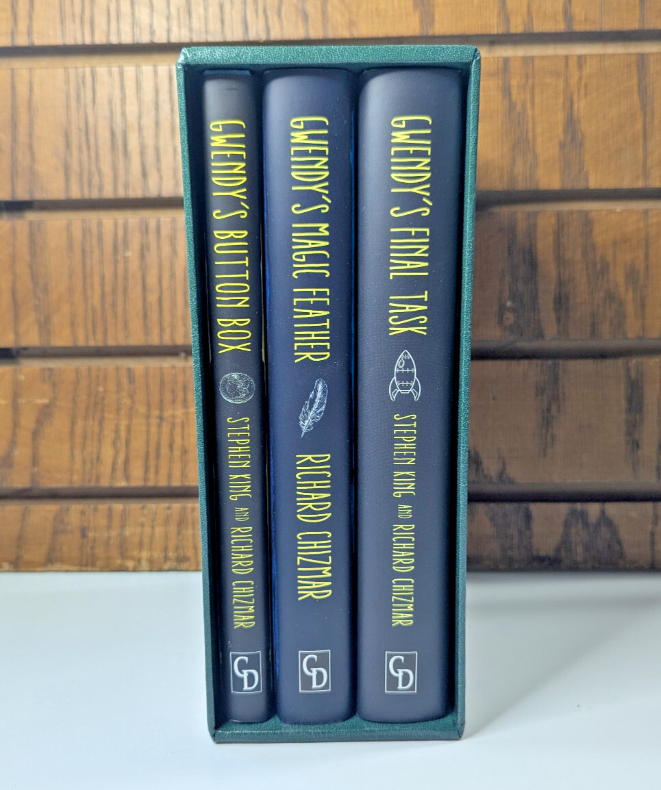 Gwendy Trilogy By Richard Chizmar Stephen King Collectors Set in Custom Slipcase