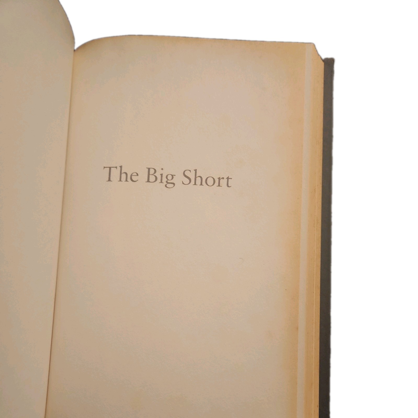 The Big Short by Michael Lewis, 1st Edition, 5th Printing