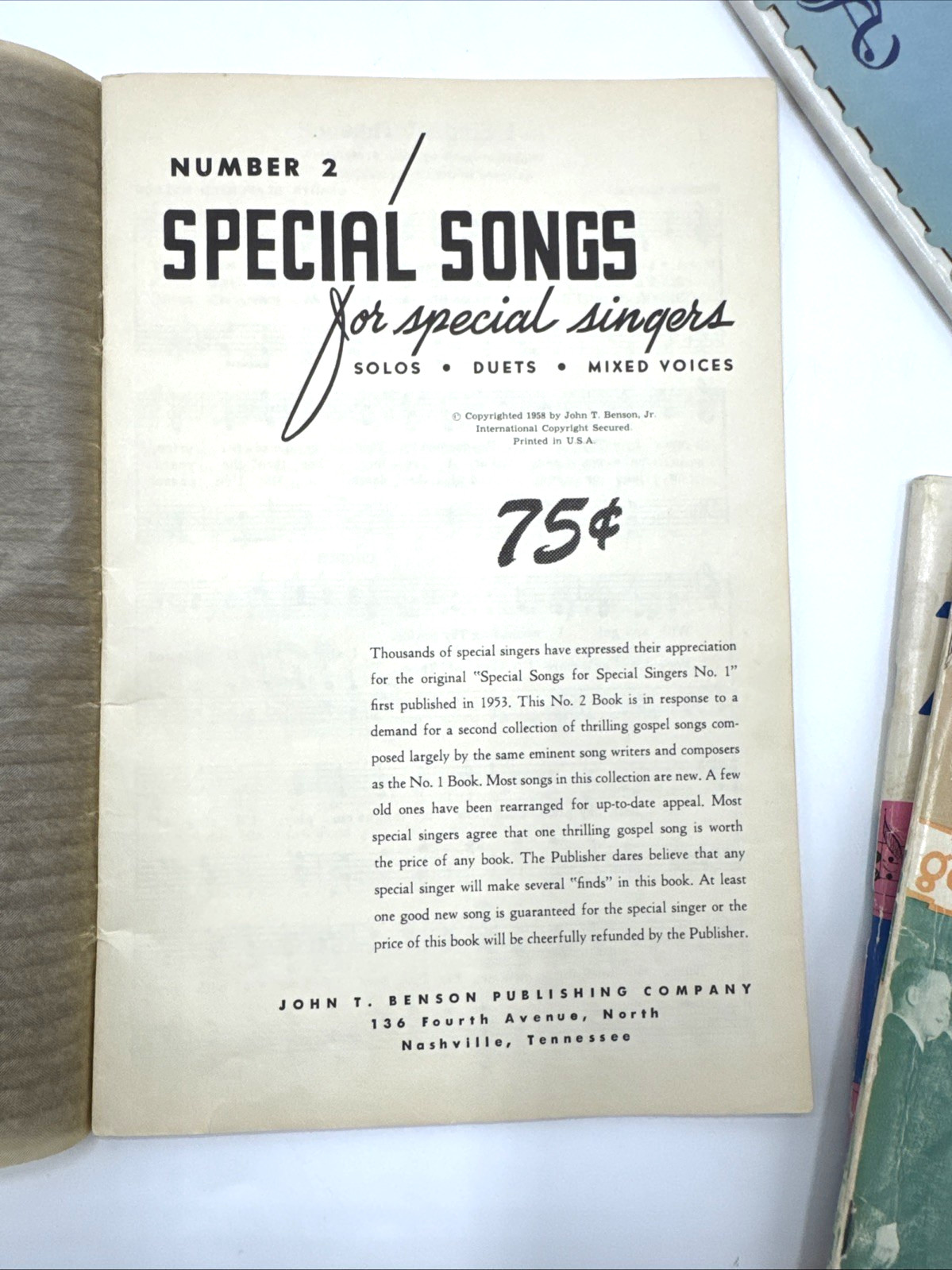 Lot of 4 Gospel Music Books Favorites Number 6 & Vol Three Special Songs Sacred