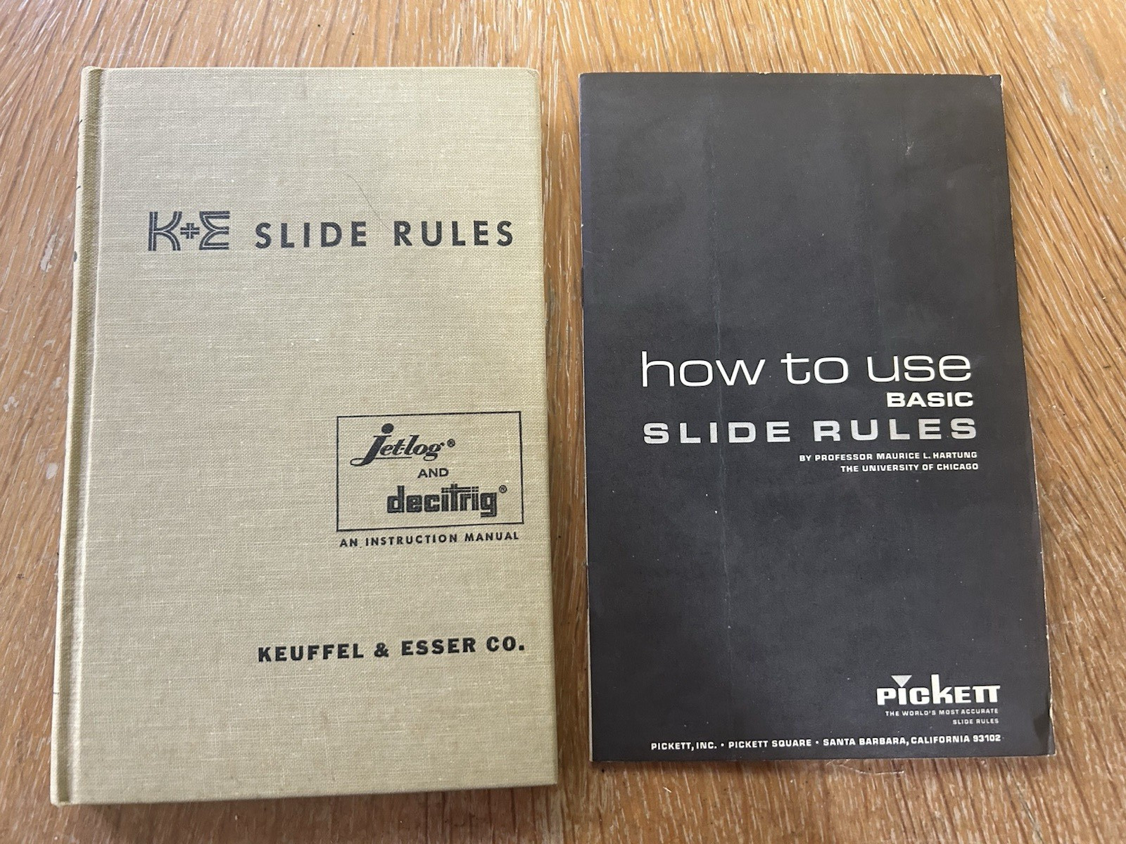 Vtg 1955 Keuffel & Esser K+E Slide Rules Instruction Manual HC + How to Guide
