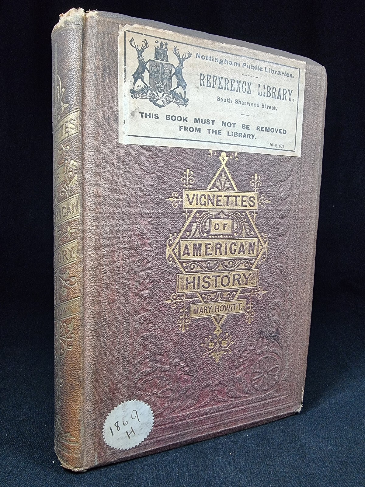 1869 Vignettes of American History By Mary Howitt SCARCE Boston Tea Party etc
