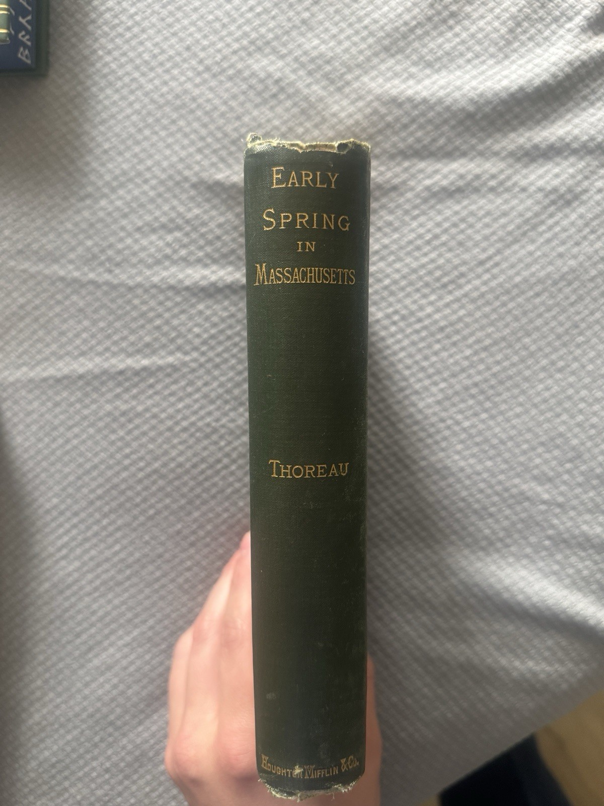 Early Spring in Massachusetts by Henry David Thoreau; 1st Edition 1881 Riverside