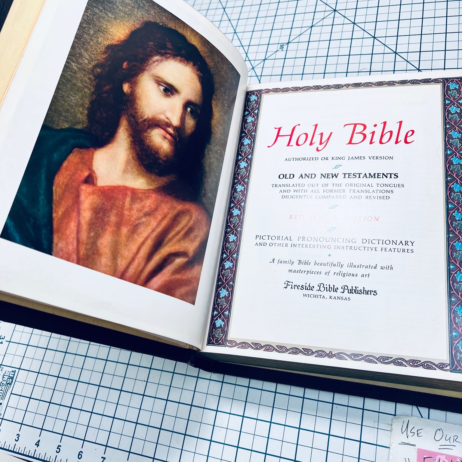 Holy Bible King James Version Family Record Edition Illustrated Wichita Kansas