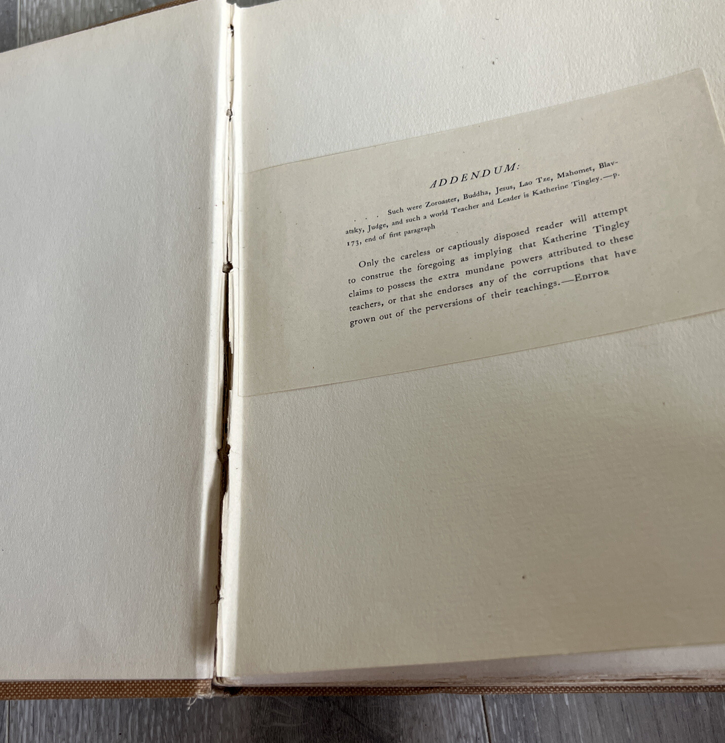 Mysteries Of The Heart Doctrine Katherine Tingley RARE 1902 1st/1st Theosophical