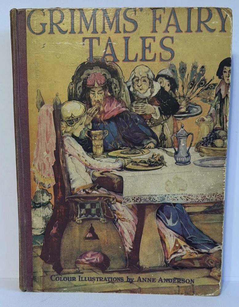 Grimms’ Fairy Tales The Children’s Press book antique 1933 Anne Anderson Rare