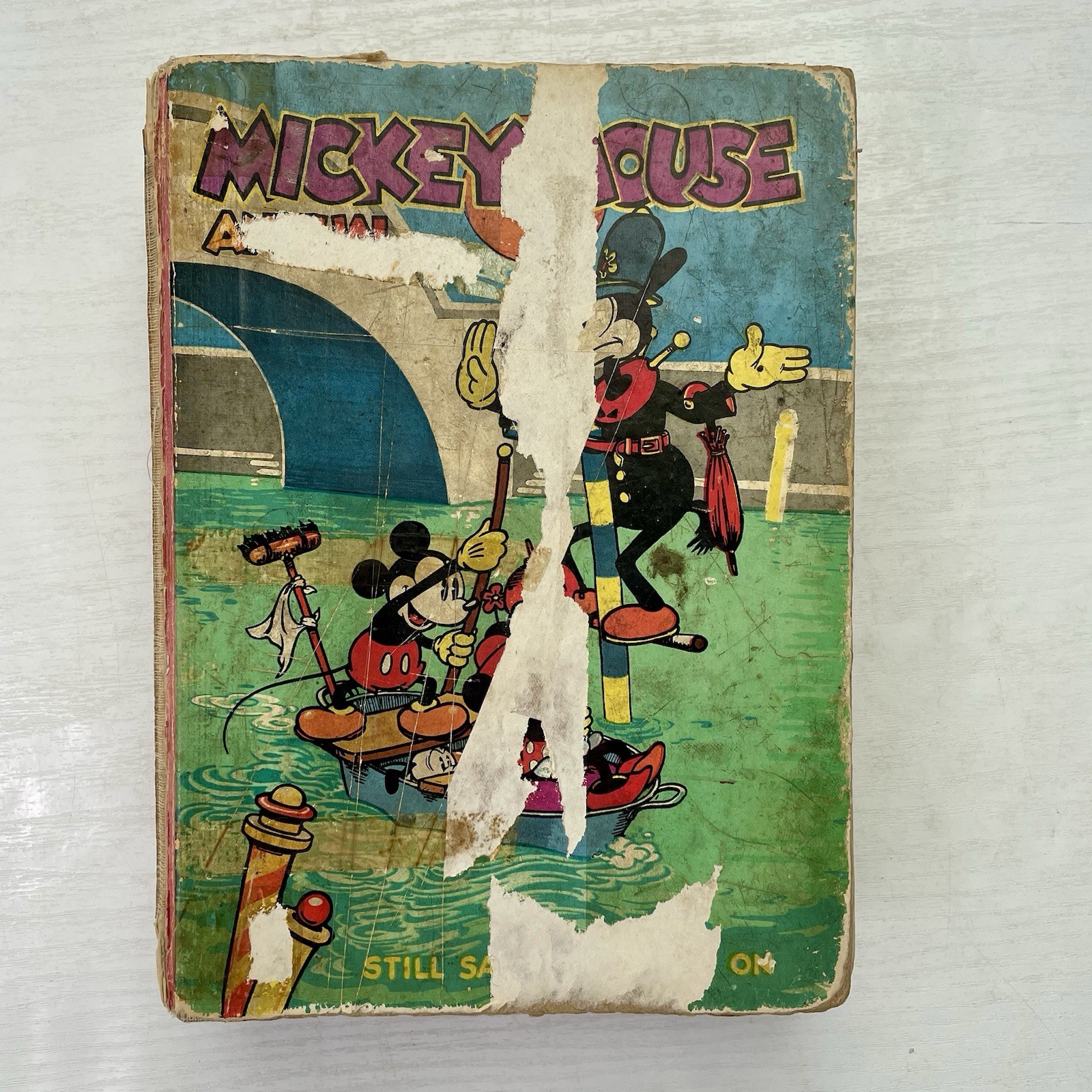 Mickey Mouse Annual 1936 Still Sailing Merrily On
