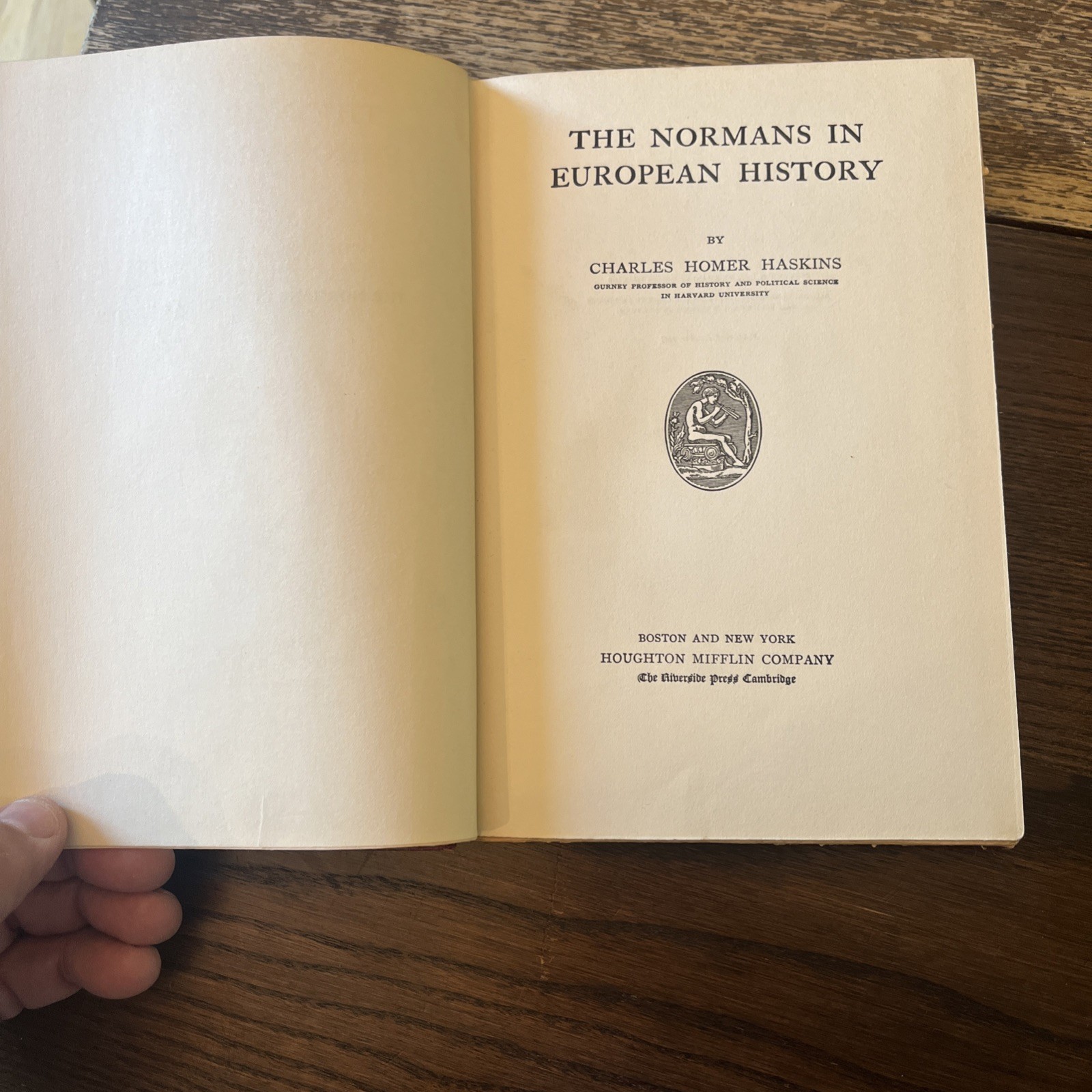 The Normans in European History Charles Homer Haskins, 1915 HC First Edition