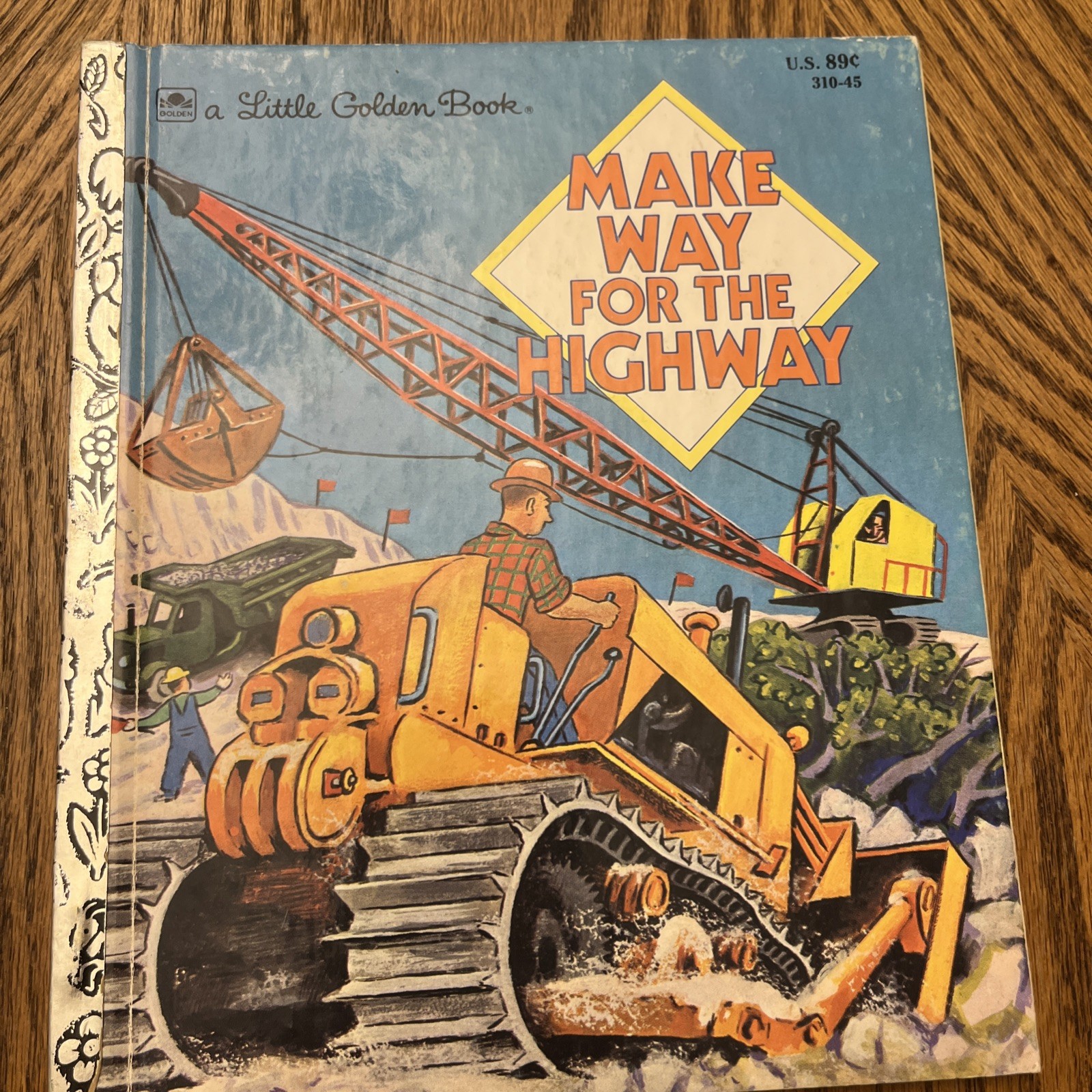 Make Way For The Highway Little Golden Book GUC Emerson/Gergely 1961 Used
