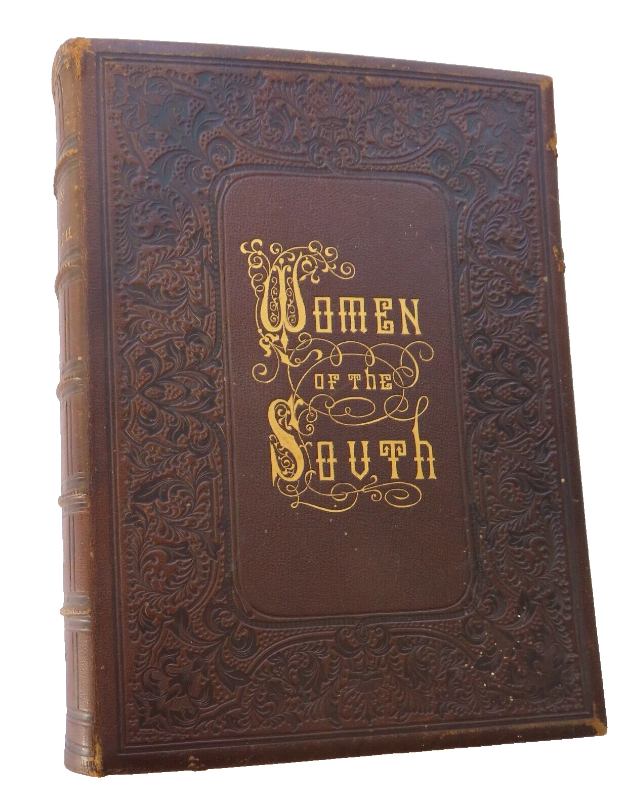 WOMEN OF THE SOUTH LITERATURE MARY FORREST 1861 LEATHER CONFEDERATE HC