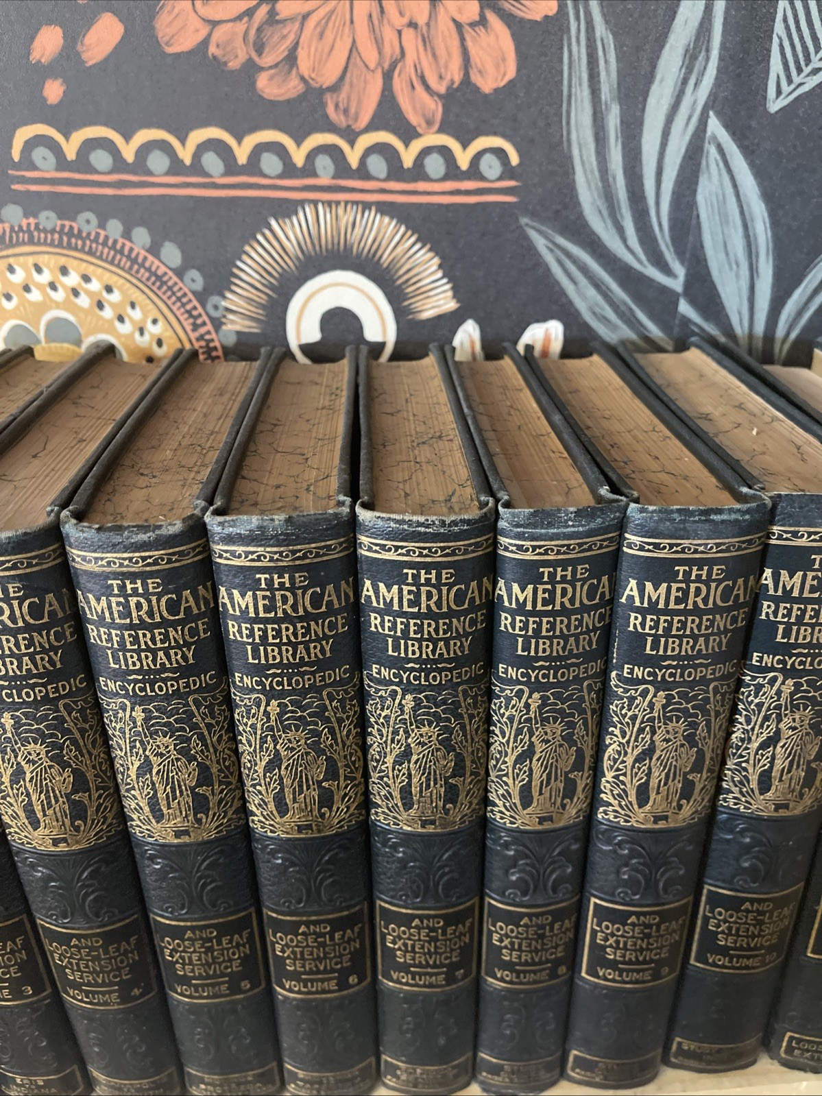 1924 American Reference Library Encyclopedic & Loose-Leaf Extension ANTIQUE