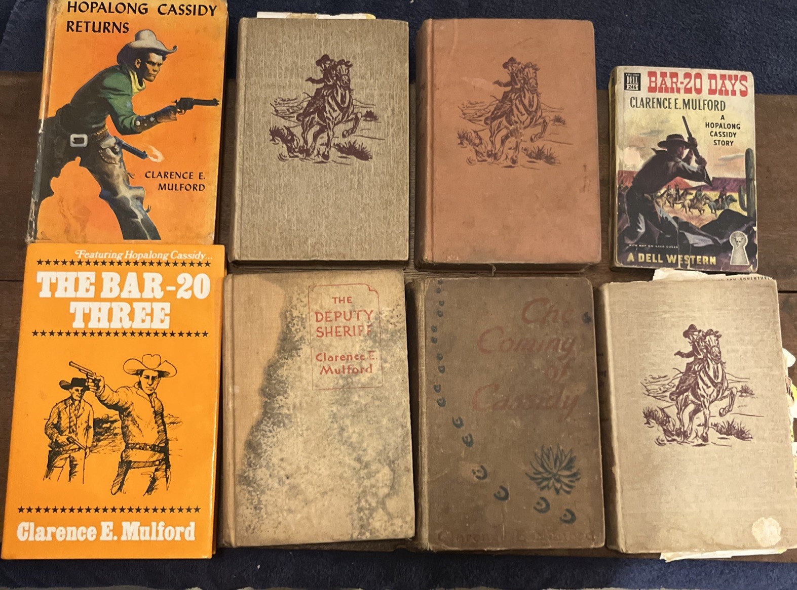 Vintage Books Hopalong Cassidy Westerns by Clarence E. Mulford
