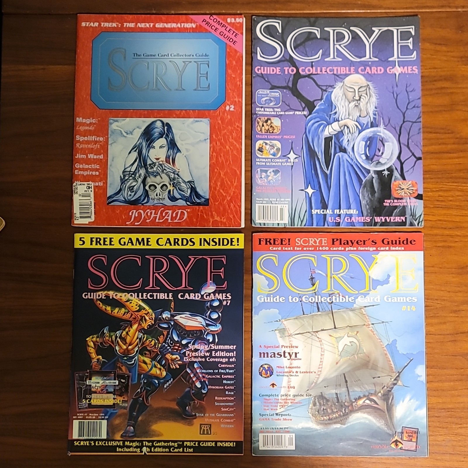 Scrye Price Guide Collectible Card Games Magazines Lot of 6 + 1 InQuest 1996