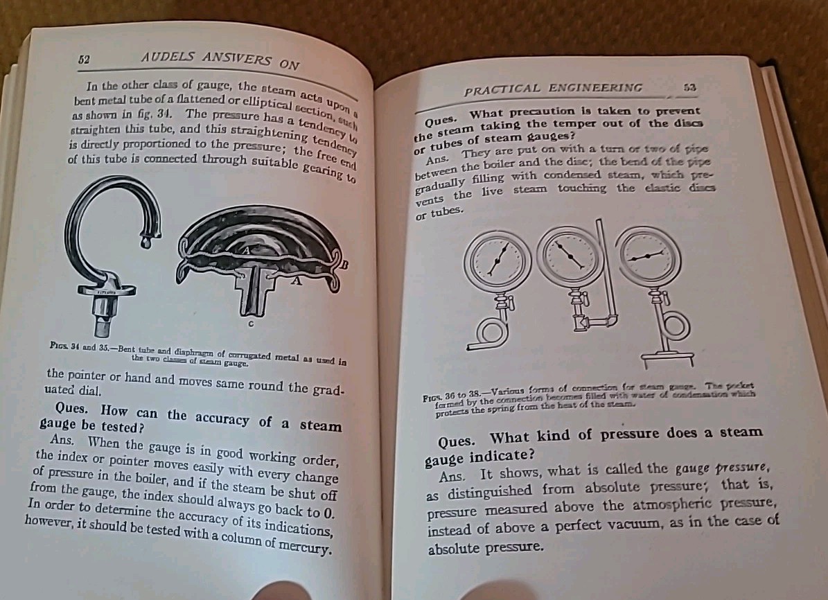 1927 Audels Answers on Practical Engineering Engineers Firemen Machinists VTG