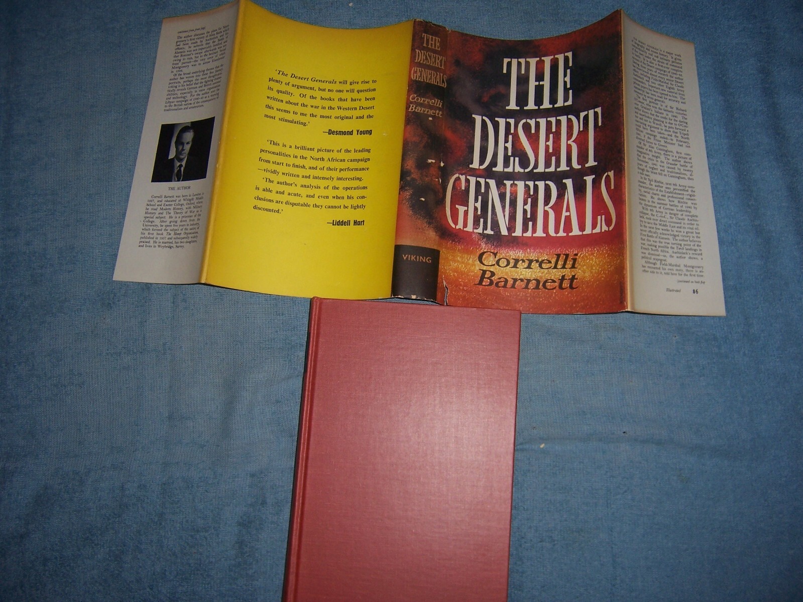 THE DESERT GENERALS by Correlli Barnett/1st Ed/HCDJ/Military/War/WWII 1939-45