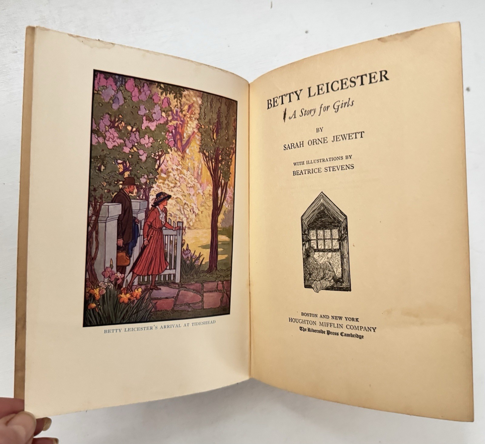 Betty Leicester A Story For Girls Sarah Orne Jewett 1929 Distressed Hardcover